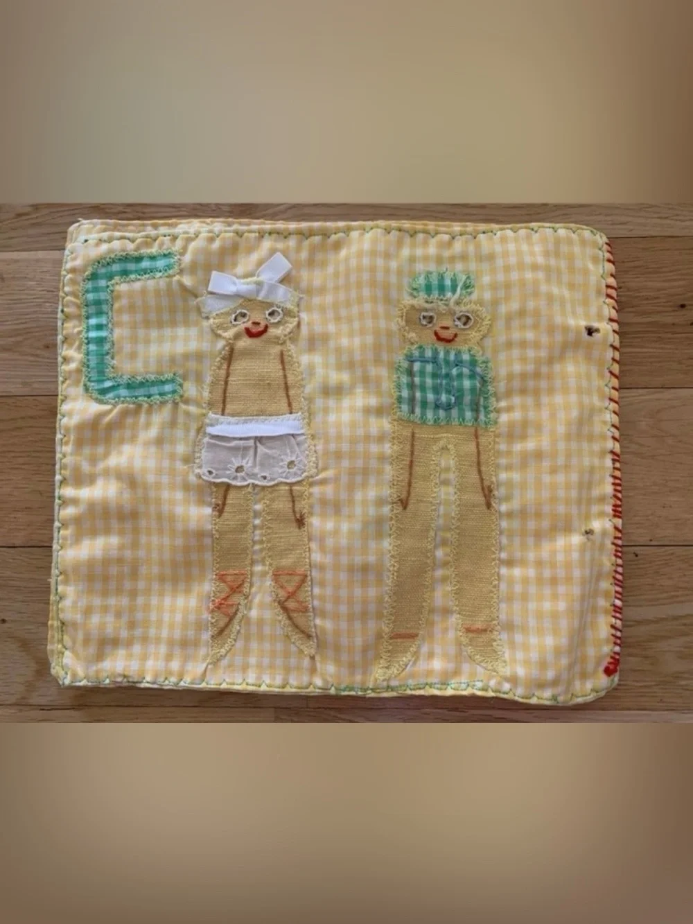 Vintage handmade cloth ABC alphabet children’s book
